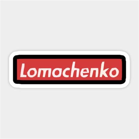 Lomachenko Red Box Logo Lomachenko Red Box Logo Sticker Teepublic