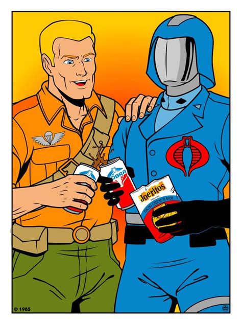 Matthew Skiff Duke And Cobra Commander Variant Print Old Cartoon