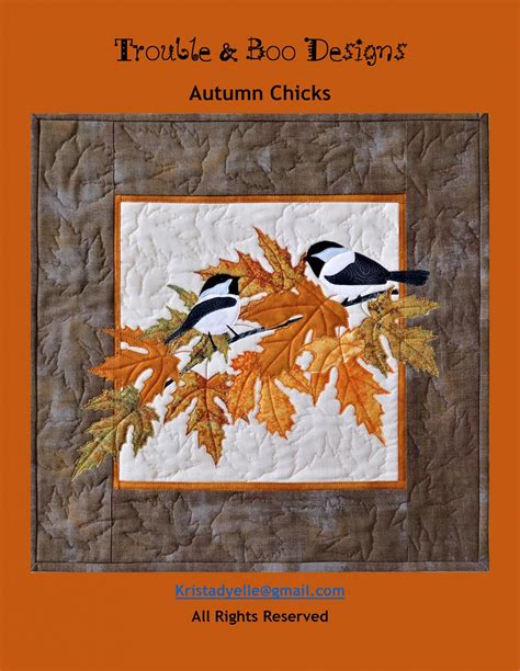Autumn Chicks Patterns Quilting Books Patterns And Notions
