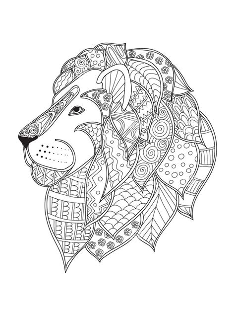 Free Lion Coloring Pages For Adults Printable To Download Lion