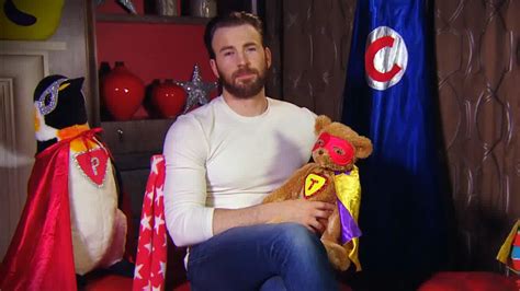 Heres The First Look At Chris Evans Reading Us A Bedtime Story