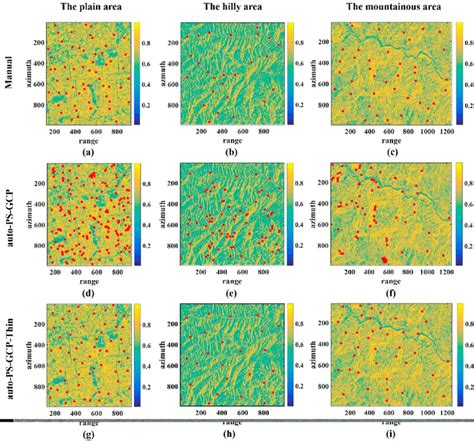 The Selected Gcps Overlaid On The Corresponding Coherence Maps Where