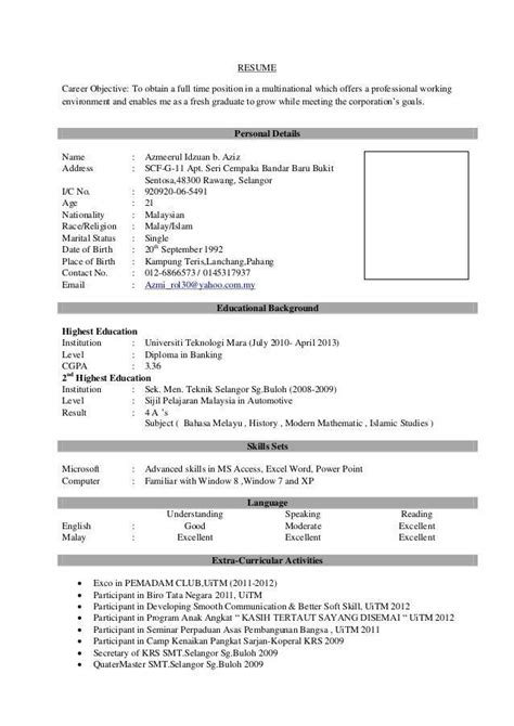 Looking for a job as a fresh grad isn't easy. Resume Sample for Fresh Graduate Popular Pin by Calendar ...