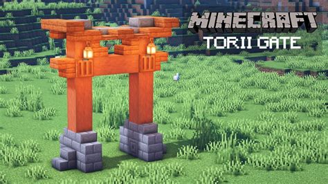 Minecraft Easy Japanese Torii Gate Tutorial How To Build Youtube