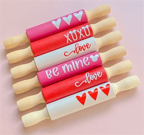 Valentines Mini Rolling Pin Wooden Rolling Pin Etsy Rolling Pin