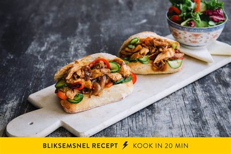 Recept broodje Surinaamse kip