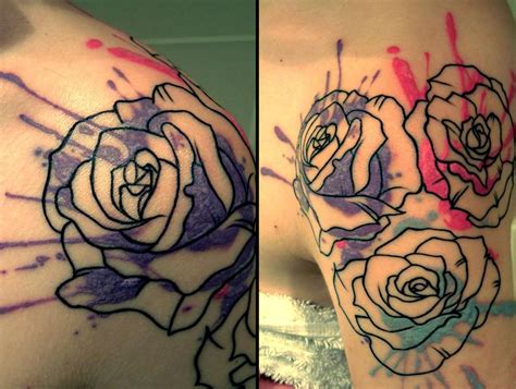 Are you someone where loves flowers? My new Ink and Roses shoulder tattoo by Angus at LDF ...