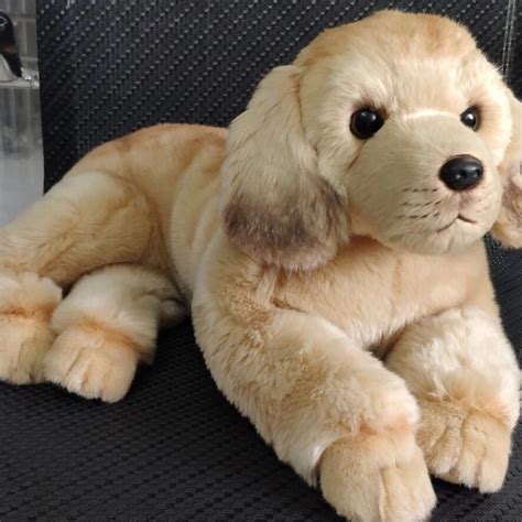 Dorimytrader Quality Simulation Animal Golden Retriever Dog Plush Toy