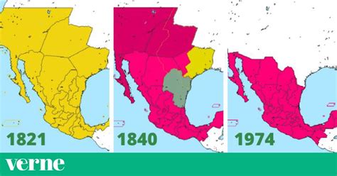 20 mapas que muestran cómo ha cambiado el territorio de México desde la