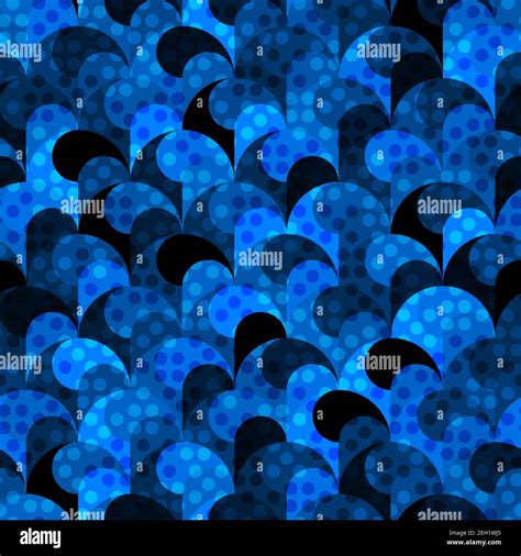 Abstract Azure Blue Seamless Pattern Color Background Vector