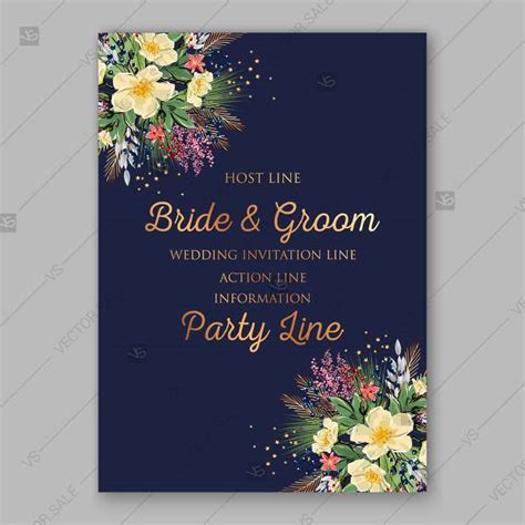 Download 26,889 invitation card background free vectors. Spring Wedding engagement invitation vector anemone on ...