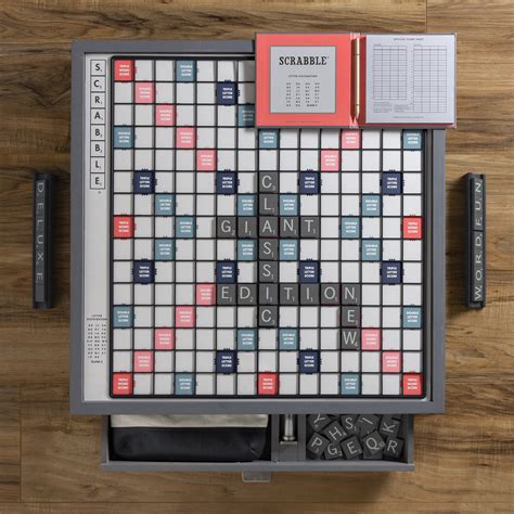 Winning Solutions Scrabble Giant Deluxe Designer Edition Board Game