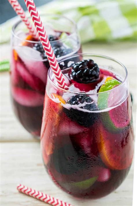 Blackberry Sangria Amazing Summer Cocktail Recipe • Craving Some Creativity