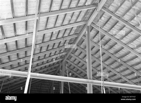 Finishing Ceiling Inside Building Stock Photo Alamy