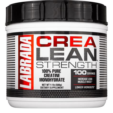 Labrada Crea Lean Strength 100 Serve 500g 100 Pure Creatine