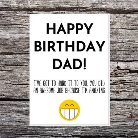 9 Best Images Of Printable Birthday Cards For Dad Happy Funny