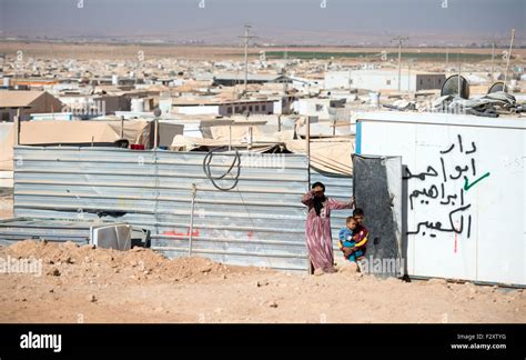 Zaatari Jordan 22nd Sep 2015 Refugees Pictured In The Refugee Camp In Zaatari Jordan 22
