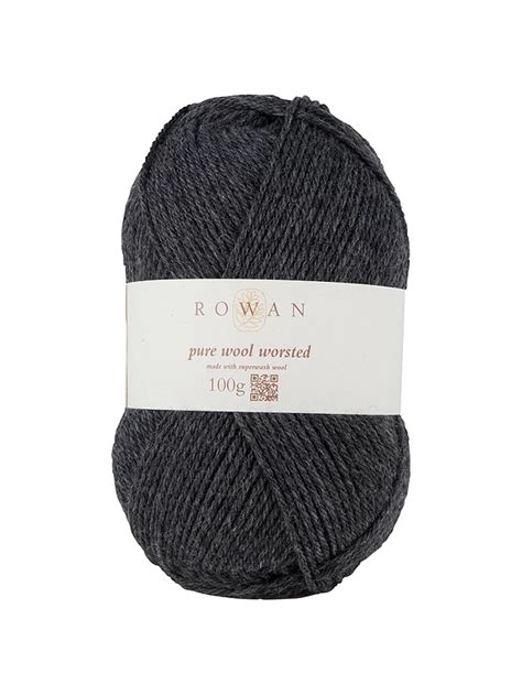 Rowan Pure Wool Superwash Worsted Aran Yarn 100g Charcoal 155