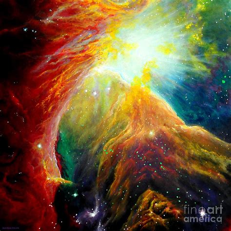Orion Nebula Painting By Saxonlynn Arts