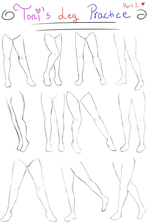 Tonis Leg Practice Part 1 Drawing Tips Drawing Tutorial Drawing Legs