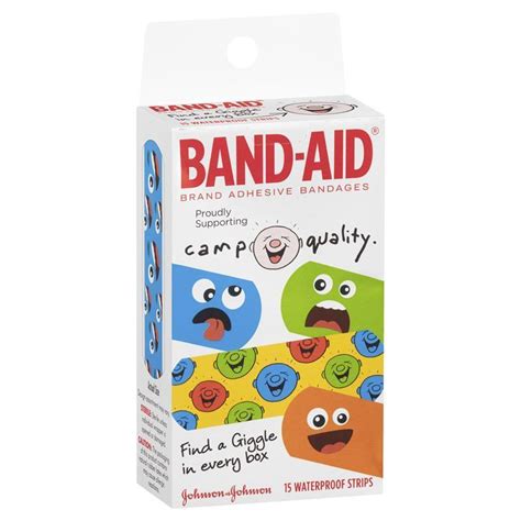 Buy Band Aid Character Strips Camp Quality 15 Pack Online At Chemist