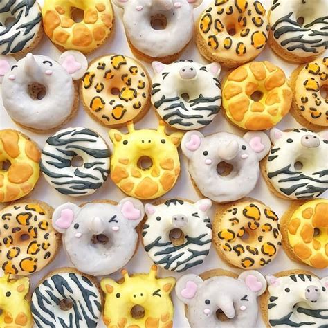 Animal Donuts Fancy Donuts Donut Decorating Ideas