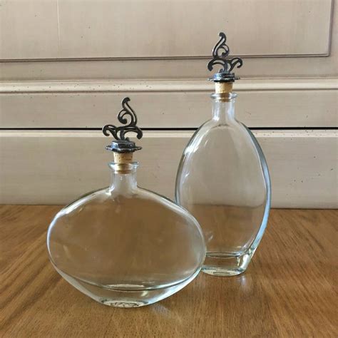 Pair Of Oval Glass Bottles By Victoria Jill | notonthehighstreet.com