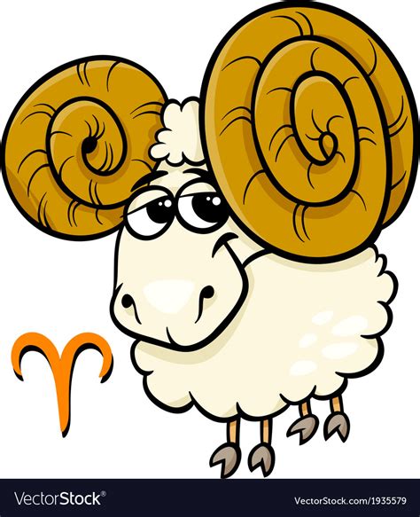 Aries Or The Ram Zodiac Sign Royalty Free Vector Image