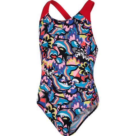Speedo Digital Allover Splashback Swimsuit Girls Uk