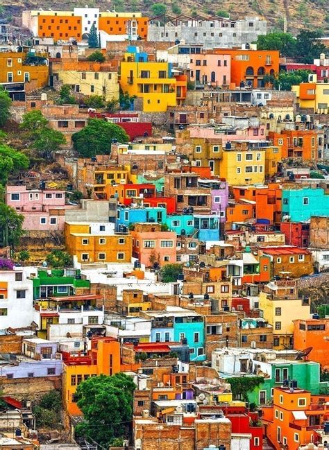 Colorful Houses Of Guanajuato Mexico 10 Of The Most Colorful Cities