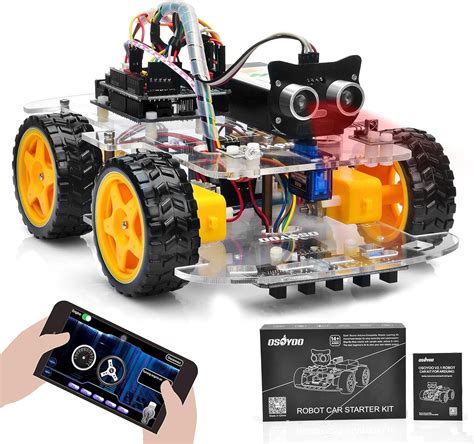 Amazon Com Osoyoo Robot Car Starter Kit For Arduino Stem Remote