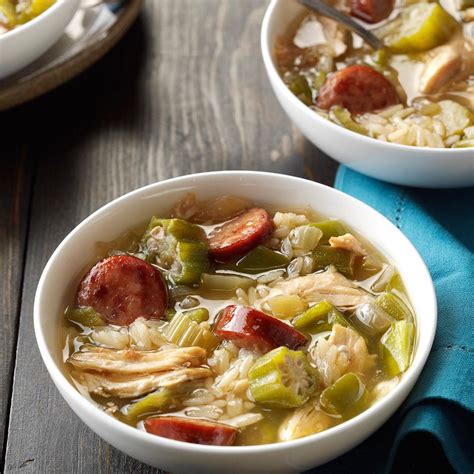 Sausage And Chicken Gumbo Recipe Taste Of Home