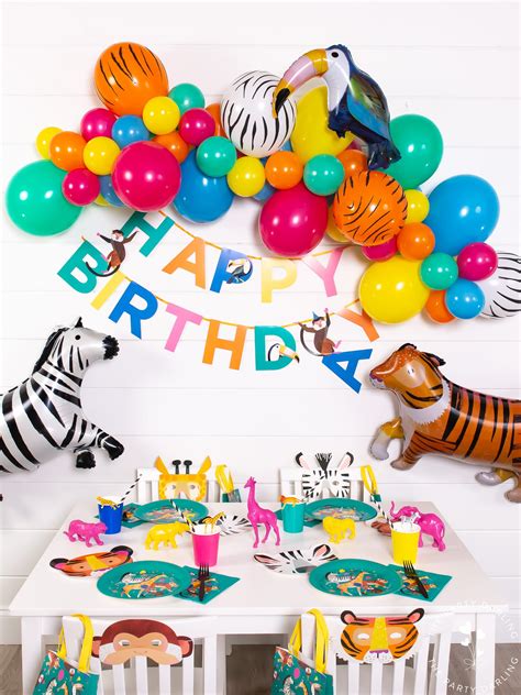 How To Throw A Party Animals Theme Party The Party Darling