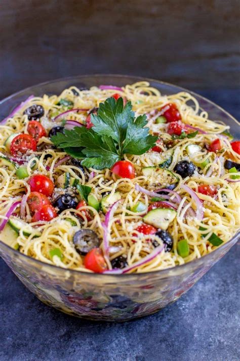 Cold Spaghetti Salad Recipe Spaghetti Pasta Salad Cold Spaghetti