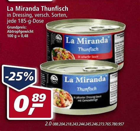 La Miranda Thunfisch Angebot Bei Real 1prospektede