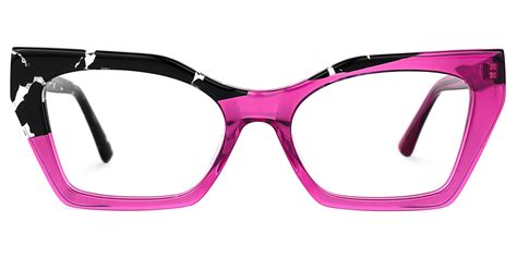 kirsten rectangle two tone eyeglasses vooglam