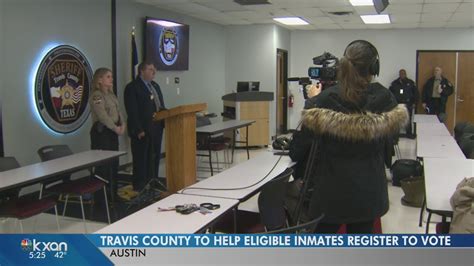 travis county to help eligible inmates register to vote youtube