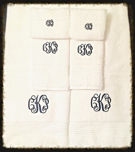 Towel Set Monogramming By Buycallys On Etsy