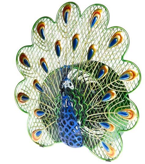 Elegant Peacock Figurine Fan Accessories