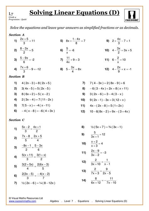 Get free pdf of rd sharma solutions for class 7 maths exercise 7.4 of chapter 7 algebraic expressions from the given links. Maths Worksheets | KS3 & KS4 Printable PDF Worksheets