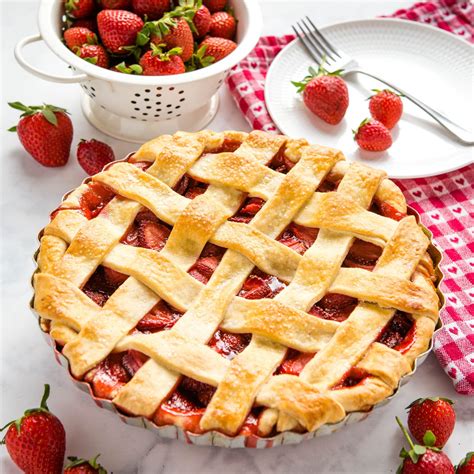 Classic Strawberry Pie Summer Dessert The Busy Baker