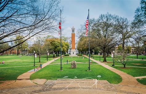 Denny Chimes And The University Of Alabama Quad In Tuscaloosa Alabama