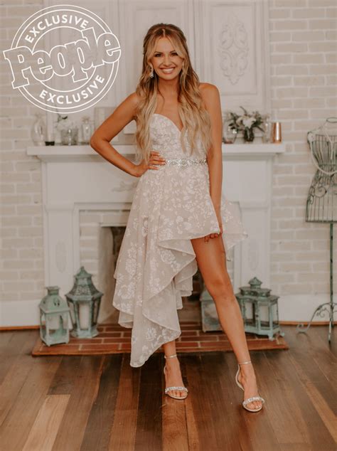 Why Carly Pearce Chose Two Short Wedding Dresses It Felt Like Something Dolly Would Have