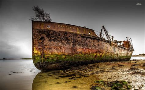 Abandoned Ship Ship Water Shipwreck Ocean Abandonded Abandoned