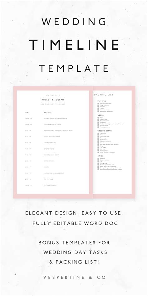 Looking for free wedding invites? wedding timeline template, wedding schedule template ...