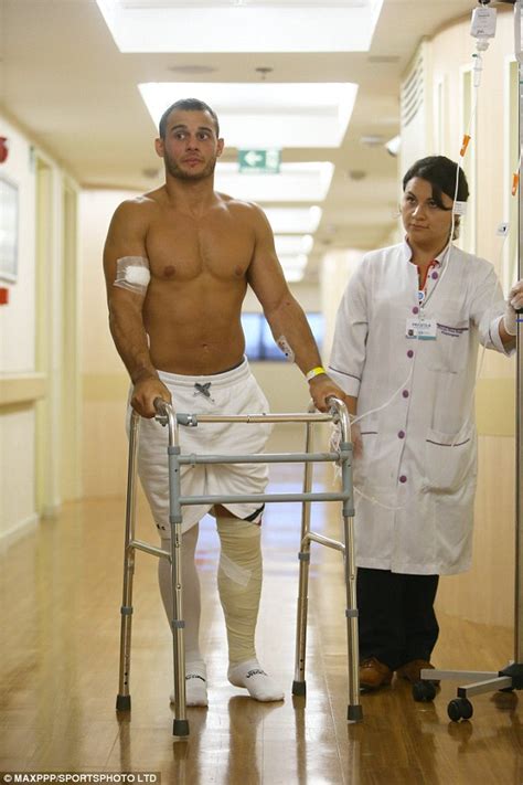 French Gymnast Samir Ait Said Who Snapped His Leg In Horror Landing Manages To Walk Daily