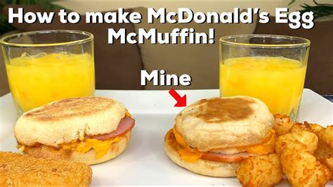How To Make Mcdonalds Egg Mcmuffin Copycat Recipe Youtube