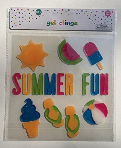 847302099222 Upc Summer Theme Summer Fun Gel Window Clings 30