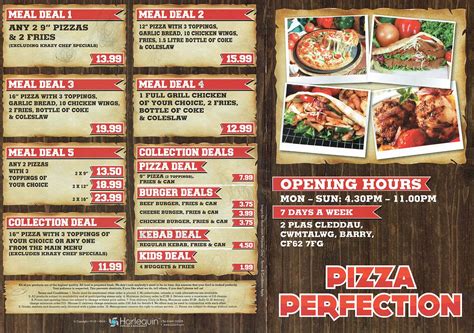 Pizza Perfection - Plas Cleddau - Barry - CF62 7FG - 01446 746 747