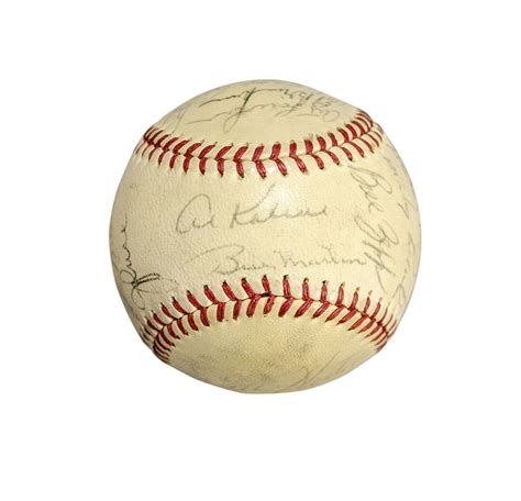 Lot Detail 1971 Detroit Tigers Team Signed Baseball With 20